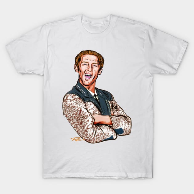 Jerry Lee Lewis - An illustration by Paul Cemmick T-Shirt by PLAYDIGITAL2020